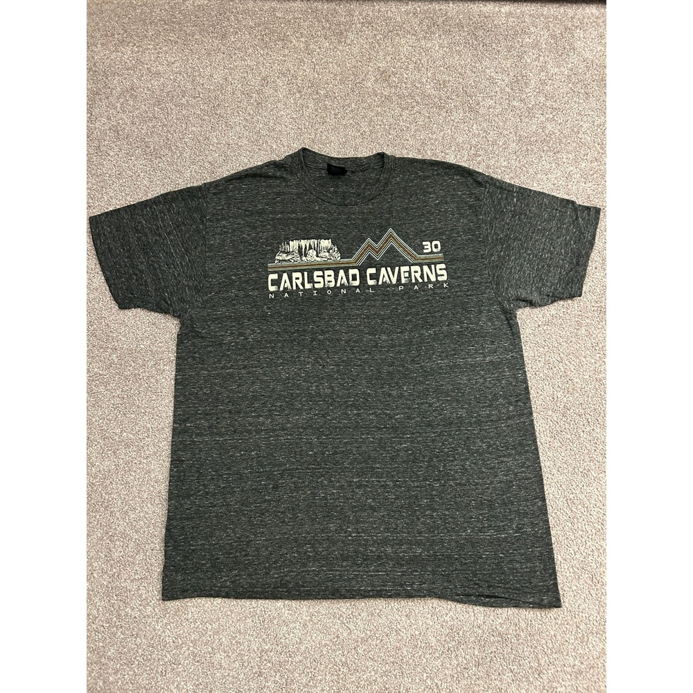 Prairie Mountain Carlsbad Caverns T-Shirt Mens XL Charcoal Excellent Graphic Tee